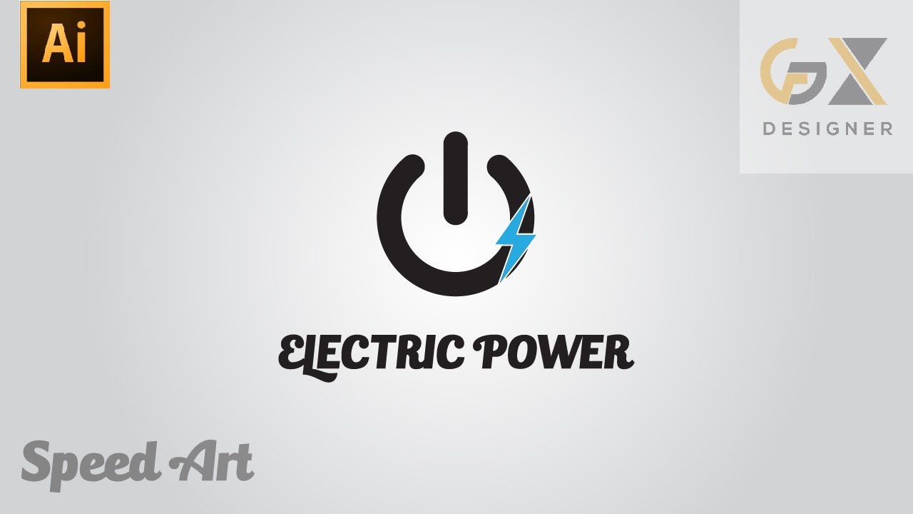 How to create an Electric power company Logo | illustrator tutorial