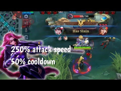 250% ATTACK SPEED  50% CD REDUCTION SKILL LESLEY