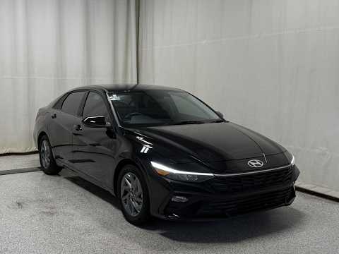 2025 Hyundai Elantra Preferred IVT in Black for sale at Park Mazda in Sherwood Park, AB