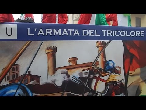 L'Armata del Tricolore carro da getto - Carnevale Ivrea 2015