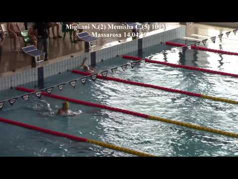 Migliani N.(2) Memisha C.(5) 100MX - Massarosa 14.04.19