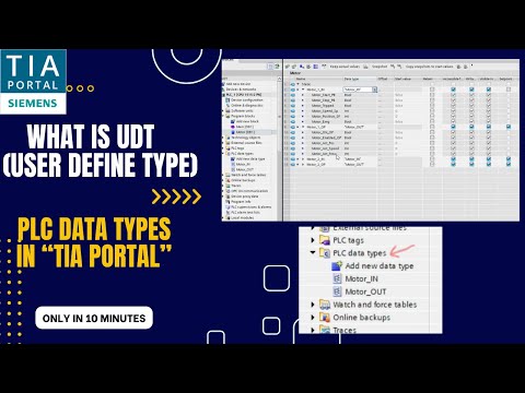 What is PLC Data Type(UDT). How to use it. TIA Portal