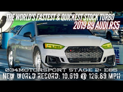 2019 Audi B9 RS5 Stock Turbo World Record | 034Motorsport Stage 2+ E85 | 10.619 @ 126.89 MPH! [2024]