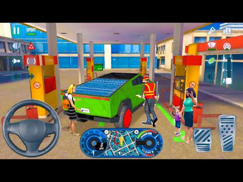 taxi sim 2020 l city taxi driver park In gas station funny 🚖🚓🚘l Android iOS car game 2021