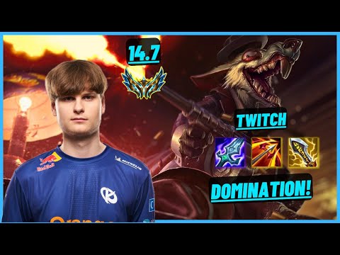 KC UPSET: TWITCH VS KALISTA (ADC) DOUBLE KILL, DOMINATION - EUW CHALLENGER - PATCH 14.7