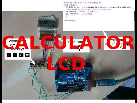 Hacking a pocket calculator as LCD for the Arduino