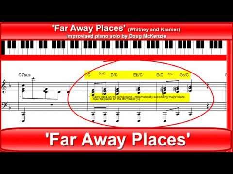 'Far Away Places' - jazz piano tutorial