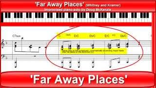'Far Away Places' - jazz piano tutorial