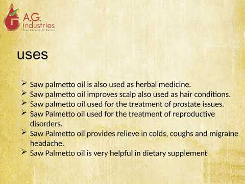 Food grade saw palmetto oil, packaging type: hdpe drum, pack...