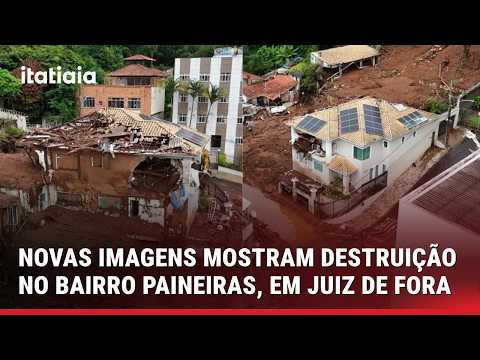 CHUVA EM JUIZ DE FORA: NOVAS IMAGENS MOSTRAM DESTRUIÇÃO NO BAIRRO PAINEIRAS, UM DOS MAIS ATINGIDOS