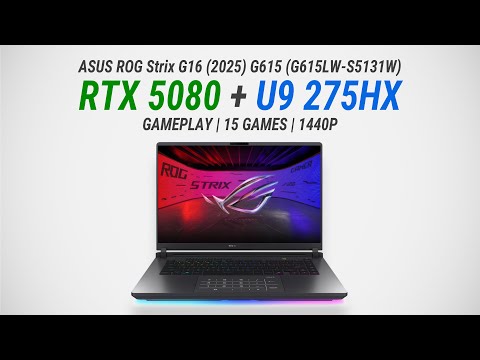 RTX 5080 Gaminglaptop — 15 spel i QHD