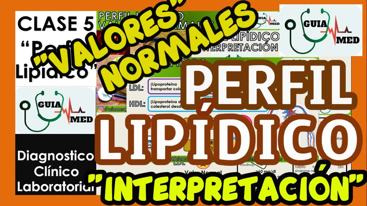 PERFIL LIPÍDICO VALORES NORMALES | GuiaMed