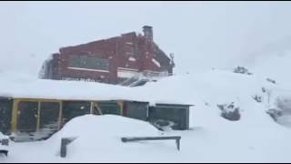 Χιονοδρομικό Κέντρο Μαιναλου: Πυκνή Χιονόπτωση (24.1.2017) 