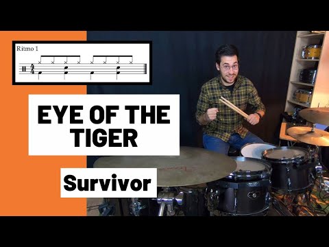 🥁EYE OF THE TIGER - Survivor (DRUM COVER) BATERÍA
