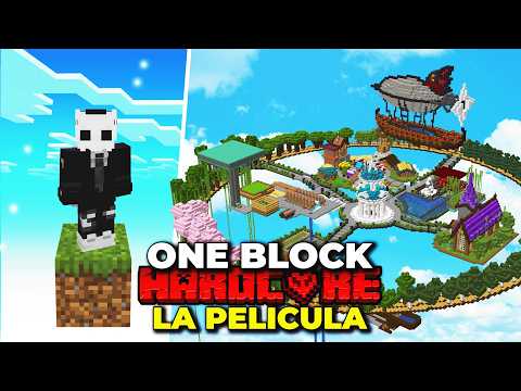 Sobreviví en ONE BLOCK Hardcore Minecraft PELÍCULA