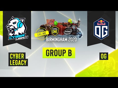 Dota2 - OG vs. Cyber Legacy - Game 2 - ESL One Birmingham 2020 - Group B - EU/CIS