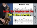 How to Improvise On Isn't She Lovely + A closer look at Stevie Wonder's Solo + an example solo #22