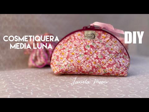 Como hago mi cosmetiquera de media luna.