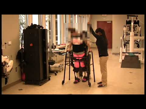 Rehab session showing Ekso Bionics technology