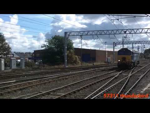 DRS CLASS 57 New Name And Paint Job at carlisle