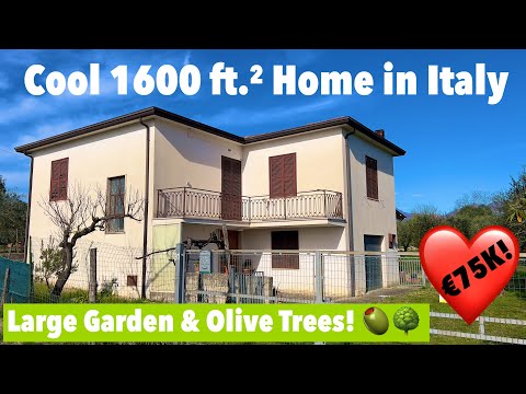 🏡 Atemberaubendes italienisches Haus für NUR 75.000 €! 🇮🇹 Bergblick und Olivenbäume! 🌿