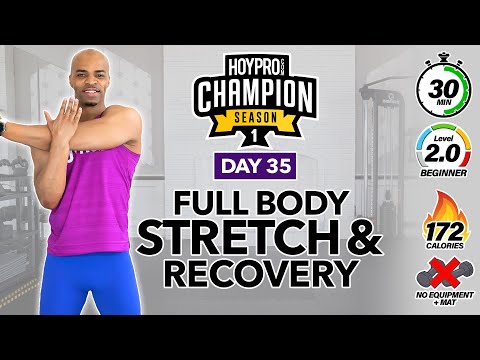30 MIN Full Body Deep Stretch Yoga for Recovery | CHAMPION DAY 35