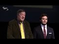 Stephen Fry and Sam Claflin announce the BAFTA.