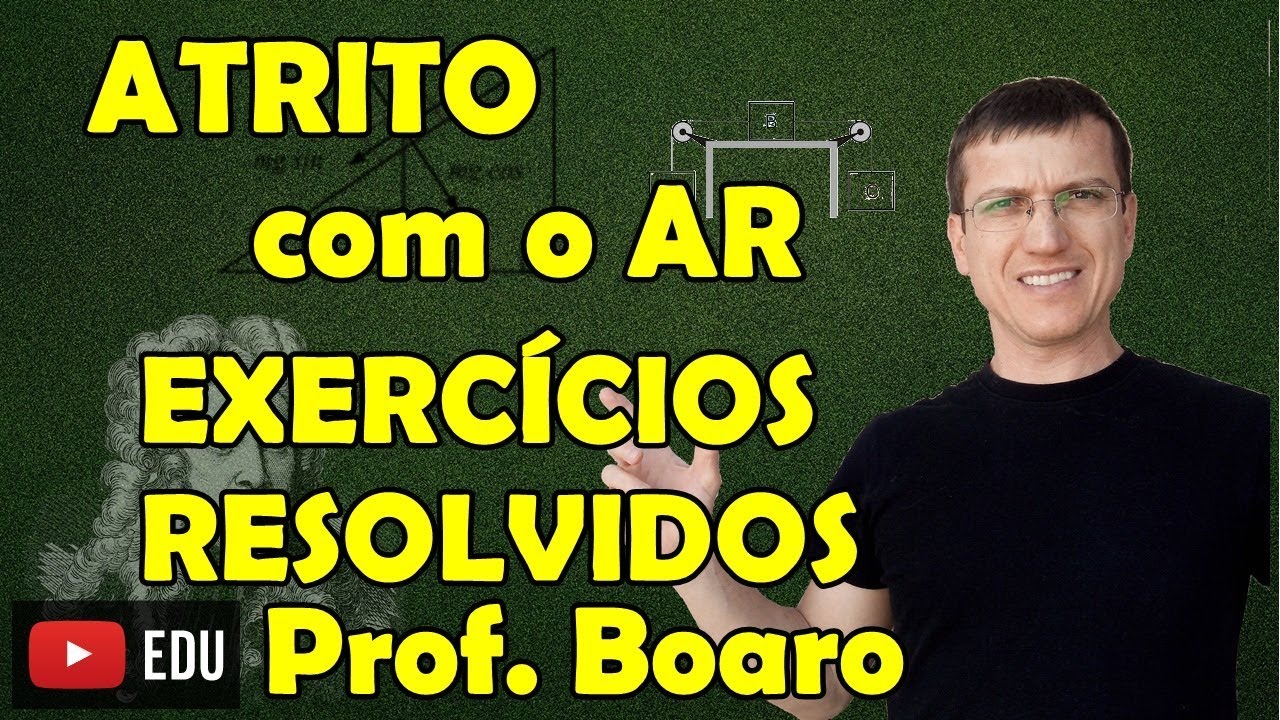 ATRITO COM O AR - APLICAÇÕES DAS LEIS DE NEWTON - EXERCÍCIOS - AULA 12 - Prof  Boaro