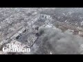 Drone Video Released By Ukraine Shows Bakhmut In Ruins