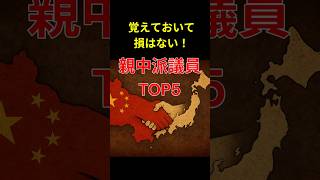 自民党親中派議員 トップ５　　#政治　#中国