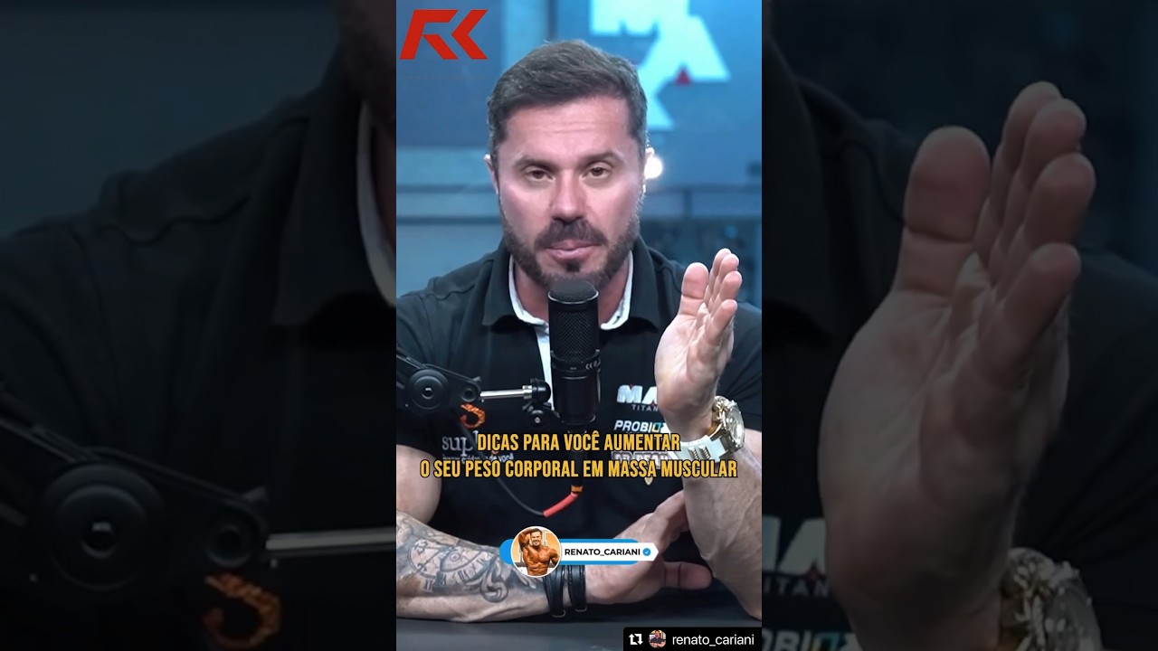 4 DICAS PARA AUMENTAR SEU PESO EM MASSA MUSCULAR. #renatocariani #shorts
