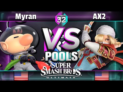 ULTIMATE 32 Pools - ALT | Myran (Olimar) vs. AX2 (Sheik) - Smash Ultimate