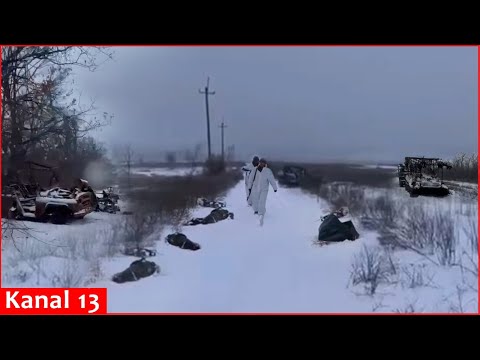 “Guys bu*ned to de*th,” Russian soldier collects bodies of fellow servicemen left under snow