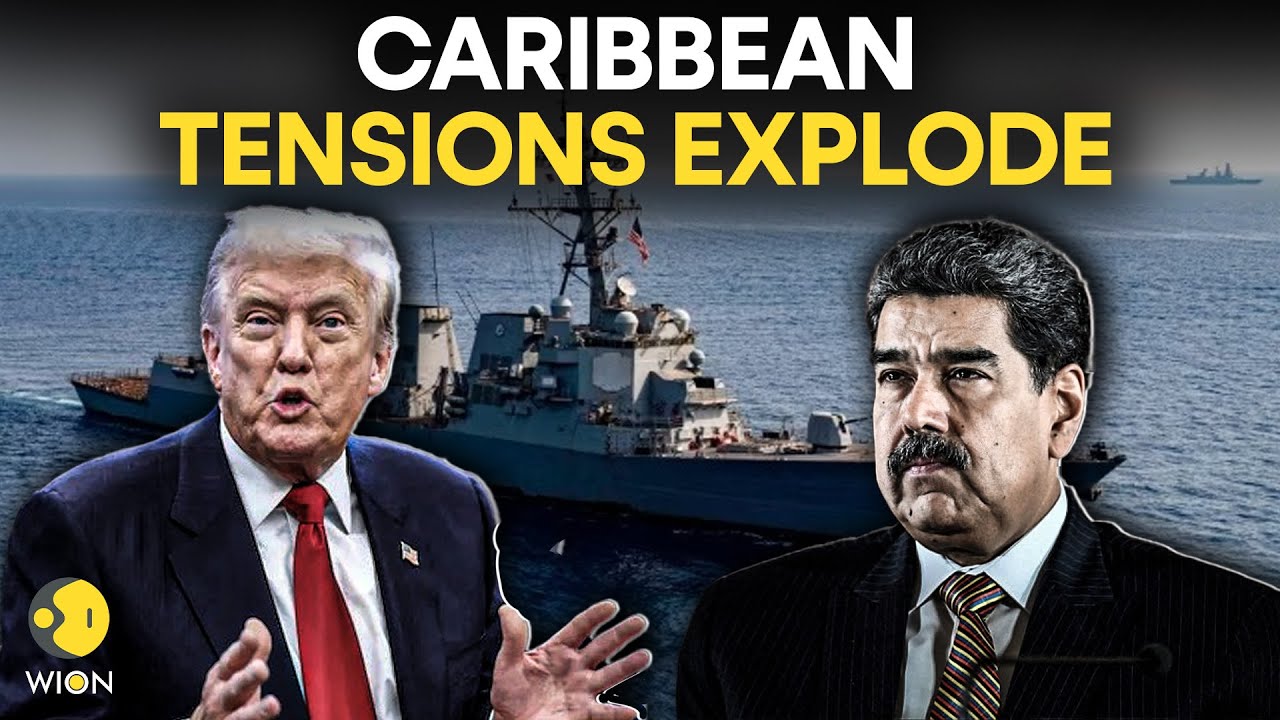 US-Venezuela LIVE: Maduro on Edge as US Warships Enter Caribbean, Puts Nation on War Footing | WION
