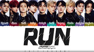Download lagu TREASURE - 'RUN' Lyrics [Color Coded_Han_Rom_Eng] mp3