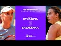 Elena Rybakina vs. Aryna Sabalenka | 2024 Madrid Semifinal | WTA Match Highlights