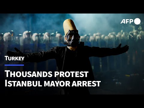 Police use pepper spray as crowds gather to protest Istanbul mayor arrest | AFP