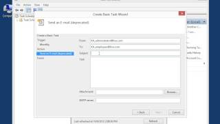 Windows 8.0 Professional - Use Task Scheduler to Send an E-mail
