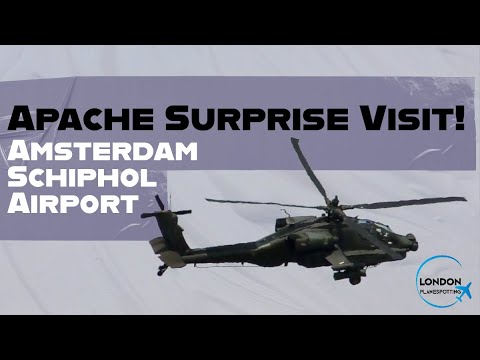 Apache Surprise Visit To Amsterdam Schiphol Airport
