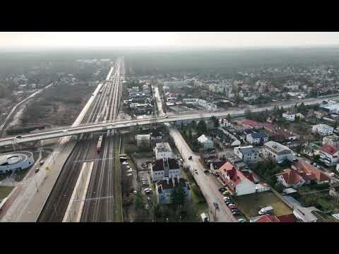 Widok miasta z lotu ptaka w dzień - Legionowo cz 1