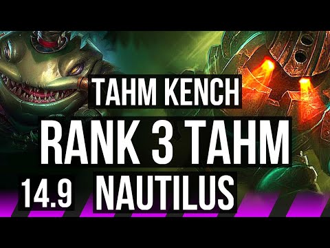 TAHM KENCH & Kai'Sa vs NAUTILUS & Lucian (SUP) | Rank 3 Tahm, 3/1/19 | JP Grandmaster | 14.9