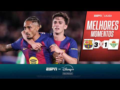 Gols e lances de Barcelona x Betis