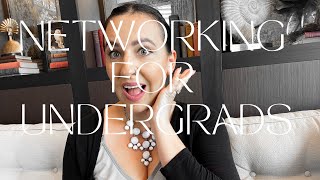 HOW to Network as an UNDERGRAD | HEALTHCARE ADMINISTRATION