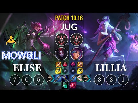 VIT Mowgli Elise vs Lillia Jungle - KR Patch 10.16