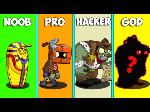 PvZ2 All Pea Plants vs Team Zombies Noob - Pro - Hacker - God! PvZ2 Batllez