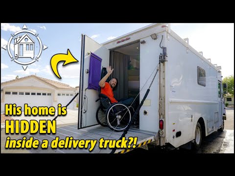 Stealth Step Van ~ Accessible tiny home is hidden inside a delivery truck