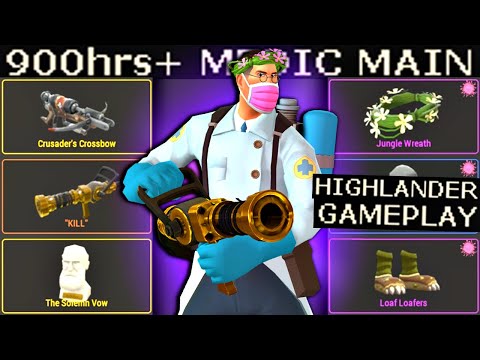 The Highlander Medic🔸900+ Hours Experience (TF2 Gameplay)