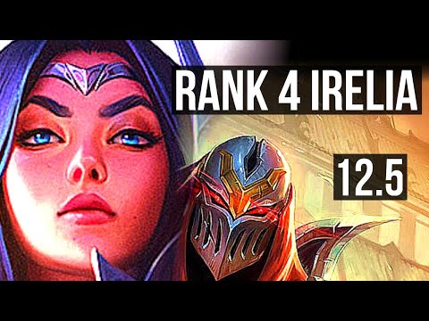 IRELIA vs ZED (MID) | Rank 4 Irelia, 8 solo kills, Rank 8 | BR Challenger | 12.5