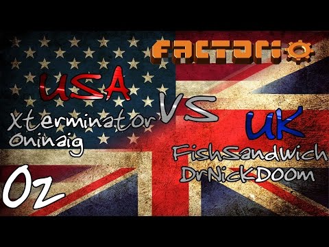 Factorio PvP #2 - USA vs UK 2v2