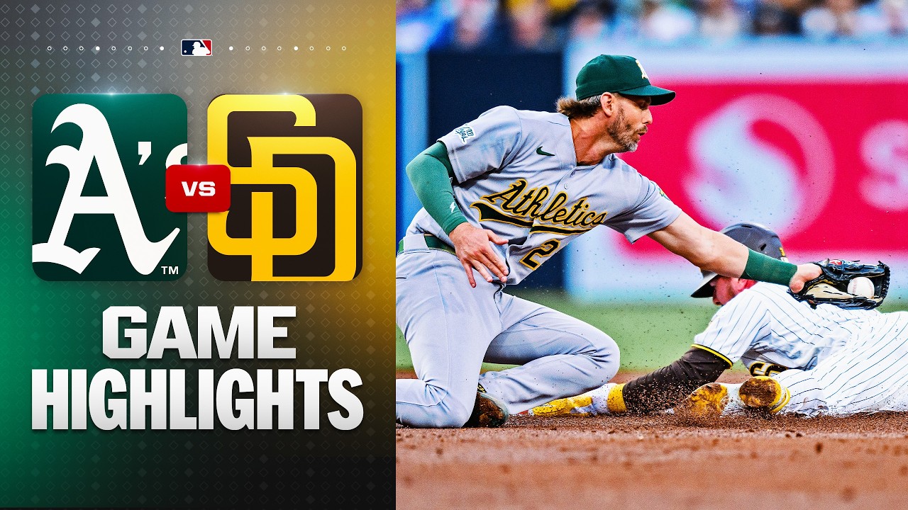 A's vs. Padres Game Highlights (5/23/26) | MLB Highlights